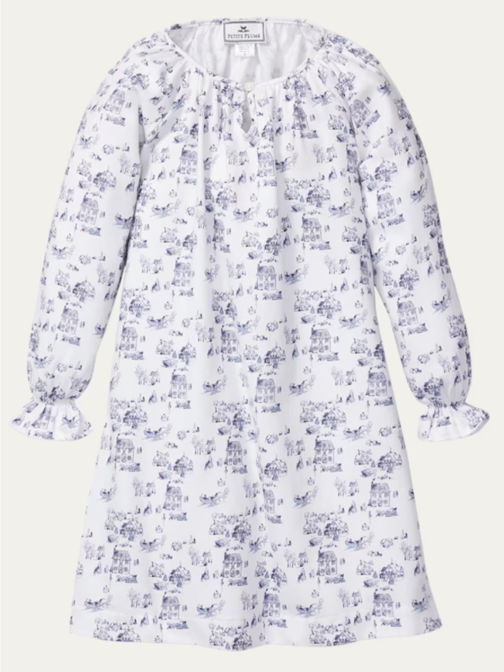 Petite Plume Women’s Winter Vignette Delphine Flannel Nightgown Gown Small S